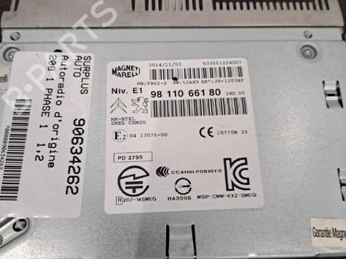 Radio PEUGEOT 208 I (CA_, CC_) 1.2 VTI 82 | BP28404339E6 