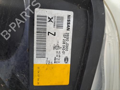 Used Left headlight NISSAN QASHQAI I (J10, NJ10) 1.5 dCi (106 hp) 28391482
