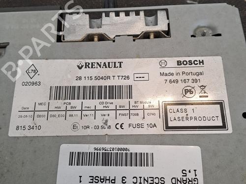 Used Radio Radio RENAULT GRAND SCÉNIC III (JZ0/1_) 1.5 dCi (JZ09, JZ0D, JZ10, JZ14, JZ1G, JZ29, JZ2C) (110 hp) 28390020 28390020