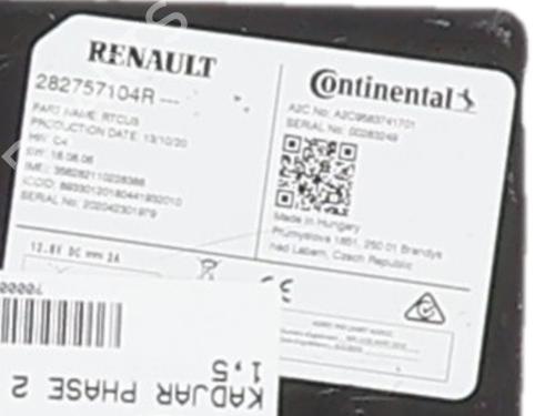 Control unit RENAULT KADJAR (HA_, HL_) 1.5 BLUE dCi 115 (HLA6) | BP37176063M11 - Image 2