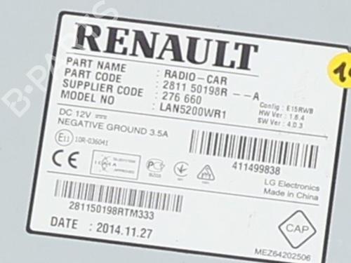 Used Radio Radio RENAULT CAPTUR I (J5_, H5_) 0.9 TCe 90 (90 hp) 35991066 35991066