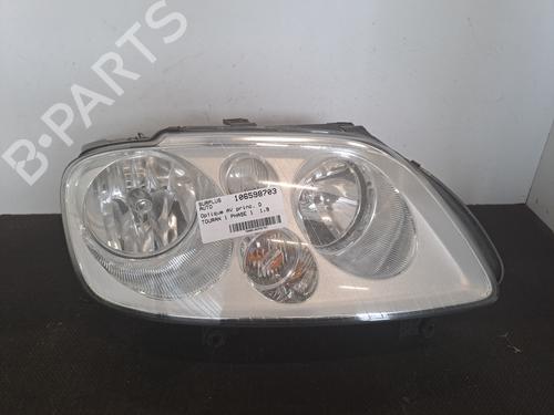 Used Right headlight VW TOURAN (1T1, 1T2) 1.9 TDI (105 hp) 28406369