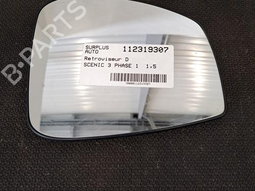 Used Right mirror glass RENAULT SCÉNIC III (JZ0/1_) 1.5 dCi (110 hp) 29456253