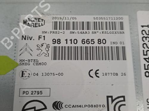 Radio PEUGEOT 208 I (CA_, CC_) 1.6 HDi / BlueHDi 75 | BP28399059E6