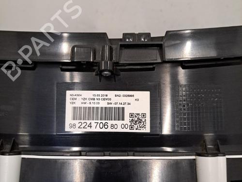 Instrument cluster PEUGEOT EXPERT Van (V_) 2.0 BlueHDi 120 | BP28398466C47 