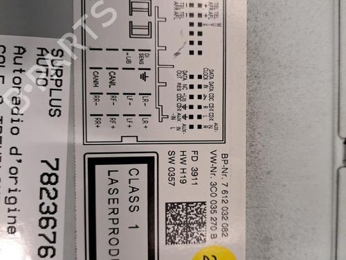 Radio VW GOLF VI (5K1)  | BP28407732E6  - Image 5