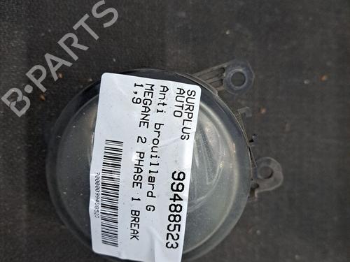 Used Left front fog light RENAULT MEGANE II Estate (KM0/1_) 1.9 dCi (KMRG, KM1G, KM0G, KM2C) (120 hp) 28403505