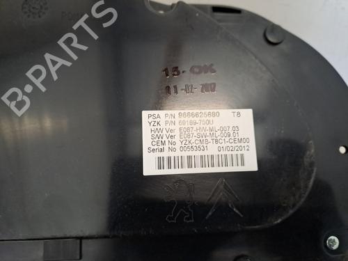 Instrument cluster PEUGEOT 3008 I MPV (0U_) 1.6 HDi | BP28395308C47 