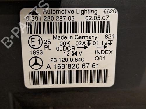 Left headlight MERCEDES-BENZ B-CLASS Sports Tourer (W245) B 200 CDI (245.208) | BP28396663C28 