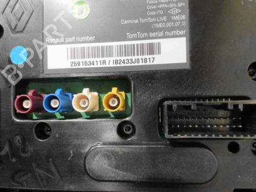 Multifunctionele display RENAULT MEGANE III Hatchback (BZ0/1_, B3_) 1.5 dCi (BZ09, BZ0D, BZ1W, BZ29, BZ14) (110 hp) 28405507