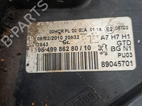 Left headlight PEUGEOT 207 (WA_, WC_) 1.4 HDi | BP30471298C28 