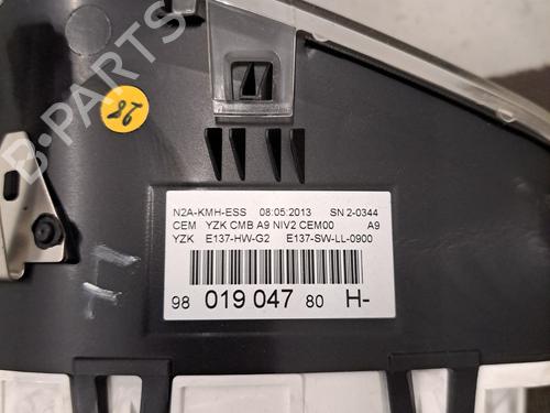 Instrument cluster PEUGEOT 208 I (CA_, CC_) 1.2 VTI 82 | BP30080355C47 