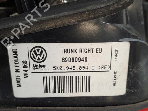 Used Right tailgate light VW GOLF VI (5K1) 1.6 TDI (105 hp) 28396841