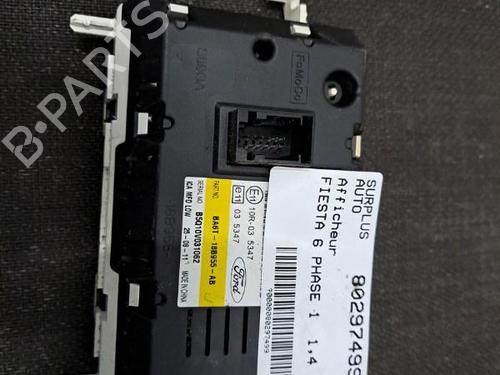 Multifunctionele display FORD FIESTA VI (CB1, CCN) 1.4 TDCi (70 hp) 28407536