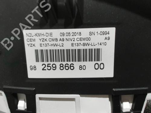 Used Instrument cluster PEUGEOT 208 I (CA_, CC_) 1.5 BlueHDI 100 (102 hp) 28393935