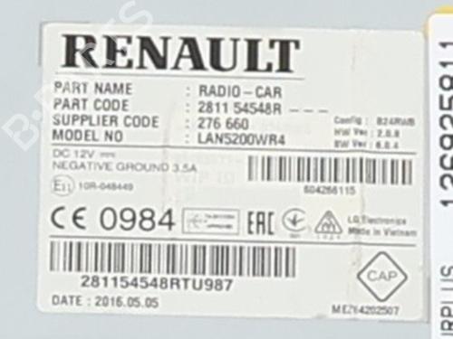Radio RENAULT CAPTUR I (J5_, H5_) 1.2 TCe 120 | BP37176042E6 - Image 2