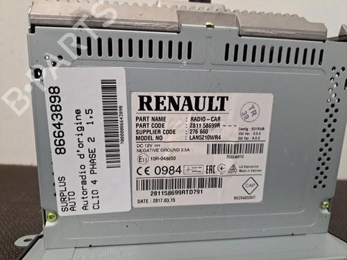 Radio RENAULT CLIO IV (BH_) 1.5 dCi 90 | BP28410166E6