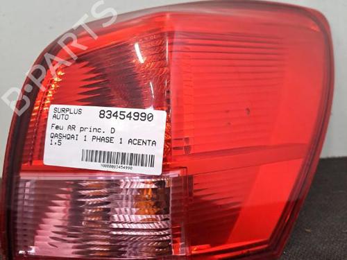Used Right taillight NISSAN QASHQAI I (J10, NJ10) 1.5 dCi (106 hp) 28396286