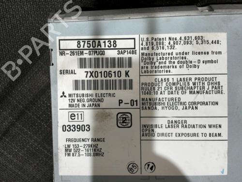 Used Radio Radio PEUGEOT 4007 (VU_, VV_) 2.2 HDi (156 hp) 28399753 28399753