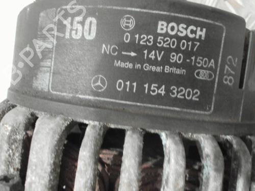 Used Alternator Alternator MERCEDES-BENZ S-CLASS (W220, V220) S 500, S 500 L (220.075, 220.175, 220.875) (306 hp) 28410992 28410992