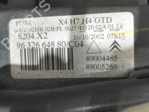 Used Left headlight Left headlight CITROËN C5 I (DC_) 2.0 HDi (DCRHZB, DCRHZE) (109 hp) 28394085 28394085