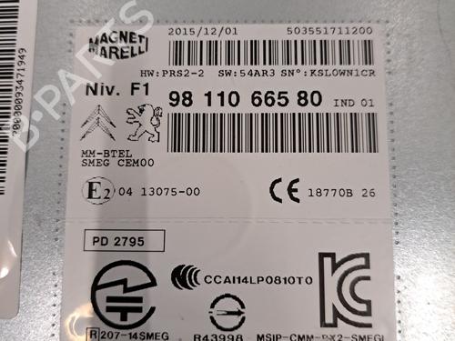 Radio PEUGEOT 2008 I (CU_) 1.6 BlueHDi 120 | BP28392830E6 - Image 4