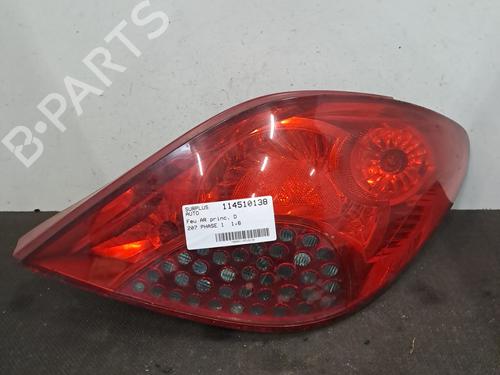 Used Right taillight PEUGEOT 207 (WA_, WC_) 1.6 HDi (90 hp) 30156474