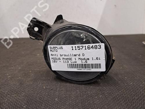Højre Foran Tågelygte RENAULT MODUS / GRAND MODUS (F/JP0_) 1.6 (JP03, JP0B, JP0U, JP0Y, JP1G) (112 hp) 30471345
