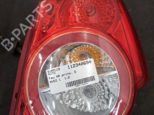 Used Right taillight CHEVROLET AVEO / KALOS Hatchback (T250, T255) 1.2 LPG (84 hp) 29508287