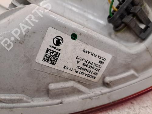 Right taillight SKODA SUPERB II (3T4) 2.0 TDI 16V | BP28403540C35 
