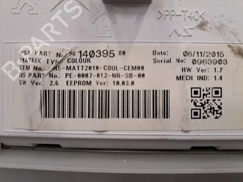 Instrument cluster PEUGEOT 2008 I (CU_) 1.6 BlueHDi 120 | BP28392818C47 