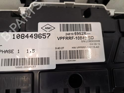 Instrument cluster RENAULT CLIO IV (BH_) 1.5 dCi 75 | BP28408998C47