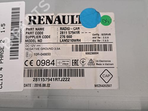 Radio RENAULT CLIO IV (BH_) 1.5 dCi 90 | BP28403905E6 