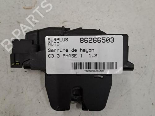 Used Tailgate lock CITROËN C3 III (SX) 1.2 PureTech 82 (83 hp) 28398994
