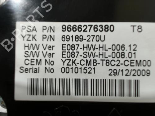 Instrument cluster PEUGEOT 3008 I MPV (0U_) 2.0 HDi 150 / BlueHDi 150 | BP28399436C47 