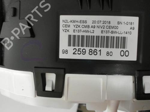 Used Instrument cluster PEUGEOT 208 I (CA_, CC_) 1.2 THP 110 (110 hp) 28410952