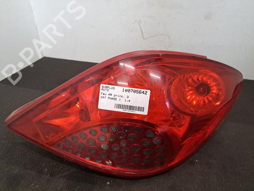 Højre baglygte PEUGEOT 207 (WA_, WC_) 1.4 HDi (68 hp) 31039627