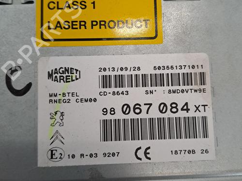 Radio PEUGEOT 5008 (0U_, 0E_) 1.6 HDi | BP28389981E6