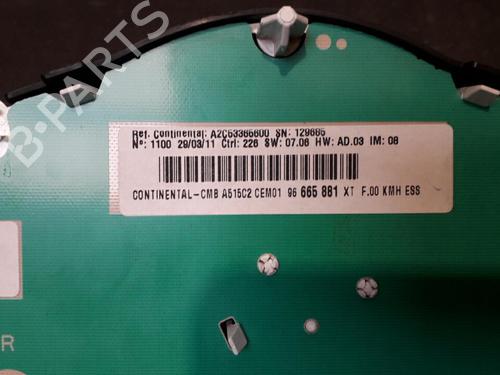 Instrument cluster CITROËN C3 II (SC_) 1.4 | BP28399244C47 