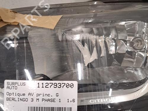 Left headlight CITROËN BERLINGO Box Body/MPV (K9) 1.6 BlueHDi 100 | BP29554631C28 