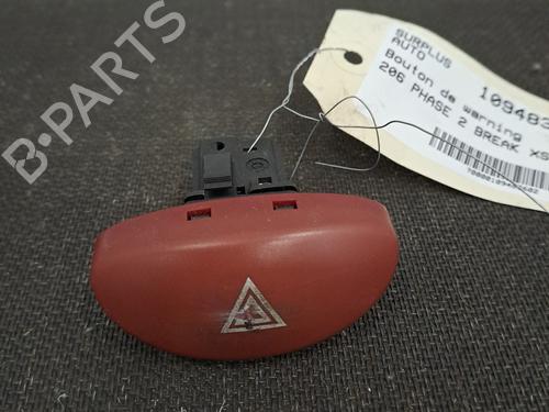 Used Warning switch PEUGEOT 206 SW (2E/K) 1.6 16V (109 hp) 28391934