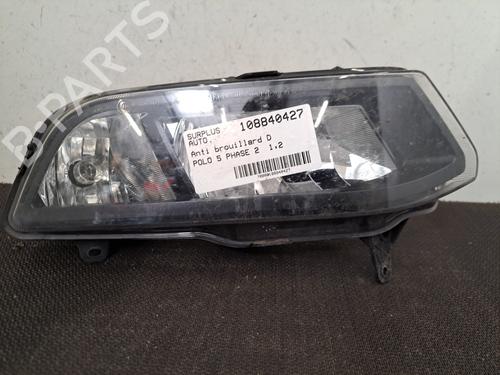Højre Foran Tågelygte VW POLO V (6R1, 6C1) 1.2 TSI 16V (90 hp) 28397611