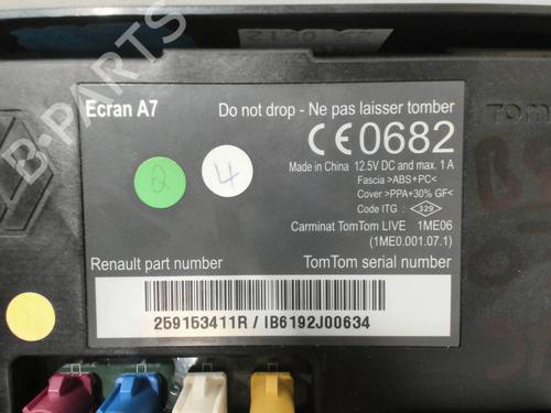 Used Display monitor Display monitor RENAULT MEGANE III Hatchback (BZ0/1_, B3_) 1.6 dCi (BZ00, BZ12, BZ13) (130 hp) 28393957 28393957