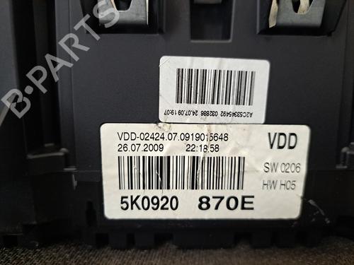 Instrument cluster VW GOLF VI (5K1) 2.0 TDI | BP28394982C47