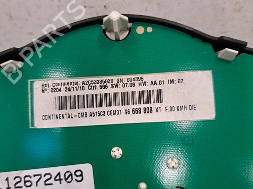 Instrument cluster CITROËN DS3 (SA_) 1.6 HDi 110 | BP30362788C47