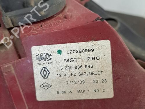 Right taillight RENAULT CLIO III (BR0/1, CR0/1) 1.5 dCi (C/BR0G, C/BR1G) | BP30107675C35