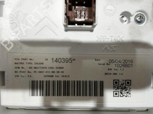 Instrument cluster PEUGEOT 2008 I (CU_) 1.6 BlueHDi 75 | BP28394079C47 - Image 2