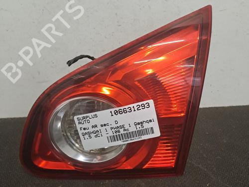Højre baglygte bagklap NISSAN QASHQAI I (J10, NJ10) 1.5 dCi (106 hp) 28389567