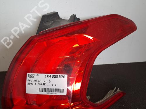 Used Right taillight PEUGEOT 2008 I (CU_) 1.6 HDi (92 hp) 28400972