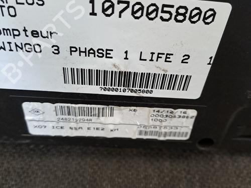 Instrument cluster RENAULT TWINGO III (BCM_, BCA_) 1.0 SCe 70 | BP28389470C47